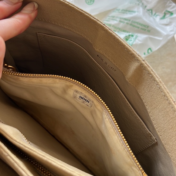 Chanel vintage Kelly turnlock shoulder bag in canvas - Picture 6 of 8